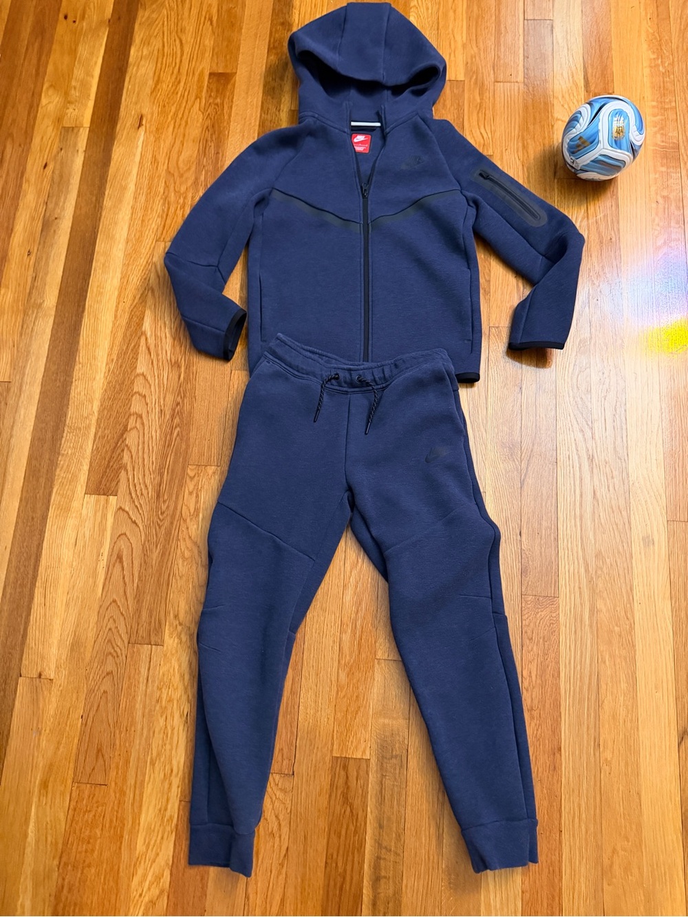 Nike Tech - Kids Navy Blue Hooded Sweatpants set